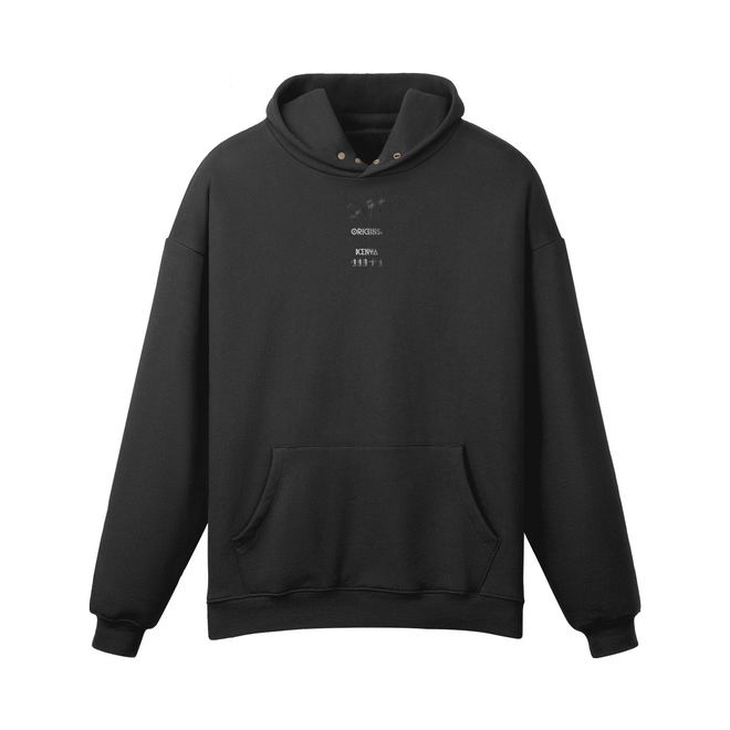 Origins Kenya - Unisex Fleece-Lined Snap Collar Hoodie